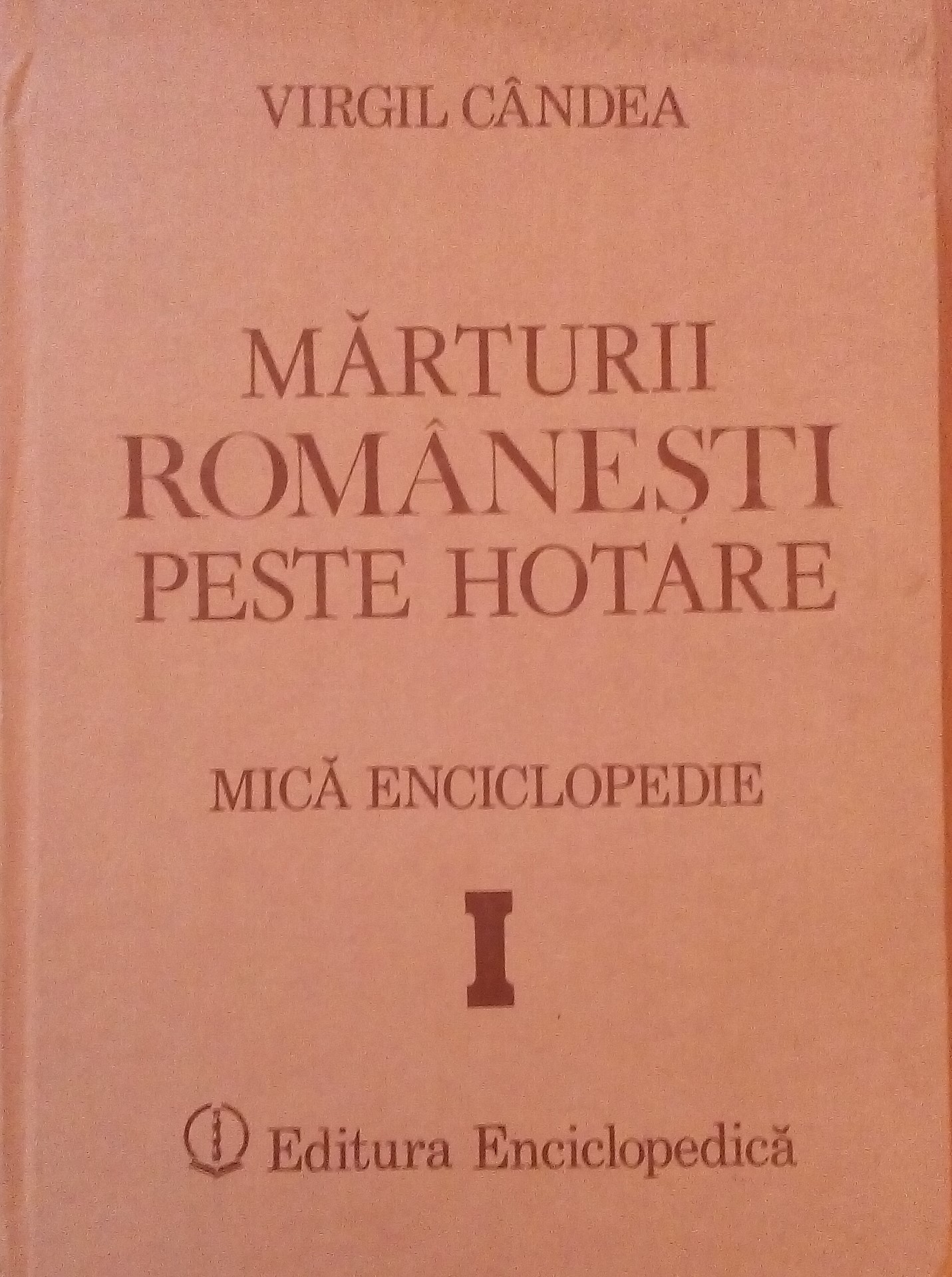 virgil candea marturii romanesti peste hotare